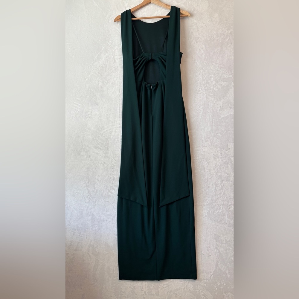BHLDN green London Crepe Dress 4 - Picture 8 of 15